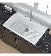 みーた　BLK 36 Miuara Black Farmhouse Sink 36 Inch - Extra Large Apron Front